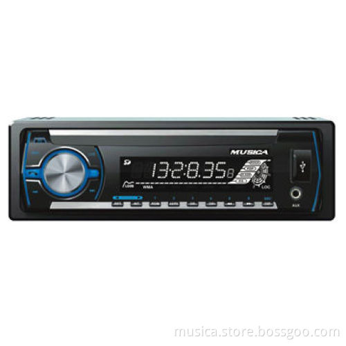 Detachable auto radio with USB, SD, FM, AM remote, big LCD screen